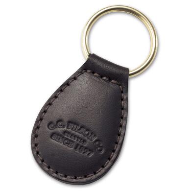 Budget Black Leather Keychains