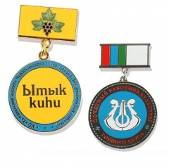 Récompenses de médaille militaire sur mesure avec drapé de ruban